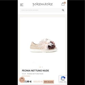 brand new Pokemaoke slip on leather sneakers size 6 made in italy